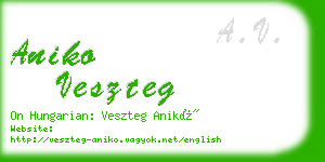 aniko veszteg business card